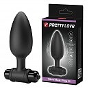 Анальная пробка с вибрацией Pretty Love Vibra Butt Plug II Black, 11,8 х 3,8 см