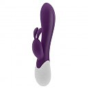 Вибратор-кролик S Pleasures Premium Corabi Rabbit purp, ушки для клитора, 16 режимов, нагрев