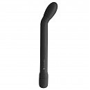 Тонкий вибратор для точки G S Pleasures Lithea Black, 7 режимов вибрации, 18 х 2,5 см