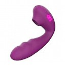 Вакуумный стимулятор с вагинальным отростком BeYourLover Tara Purple, двойная функция подогрева