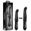 Пульсатор Temptasia by Blush Lazarus Thrusting Dildo Black, 3 скорости толчков, 25,4 х 3,8 см