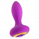 Анальный вибратор со стразом Blush Oh My Gem Charm Amethyst, 11,4 х 3,2 см