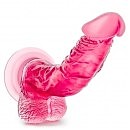 Фаллоимитатор реалистичный с мошонкой Blush b Yours на присоске, розовый, 21,5 х 3,8 см