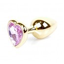    Jewellery Gold Heart Plug Rose 7   2,7 .