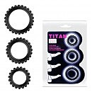     Baile Titan Cock Ring Set Black,  