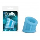 Насадка для мошонки NS Novelties Firefly голубая, светится в темноте, 5,5 х 5 см