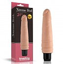 Реалистичный вибратор LoveToy Xtreme Feel Vibrator Flesh 7.5, киберкожа, 20 х 3,6 см