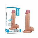 Гибкий фаллоимитатор с мошонкой The Ultra Soft Dude 9 LoveToy, 22 х 4,5 см