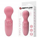 Вибратор-микрофон Pretty Love Little Cute Mini Stick Light Pink, мультискоростная вибрация, 12 х 3,8 см