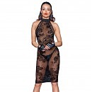     Noir Handmade F240 Midi tulle dress with velvet straps,  