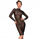  - Noir Handmade F182 Classic dress made of elastic tulle,  
