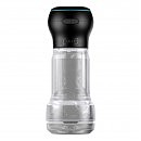 Мастурбатор Kiiroo Feel Pocket Crystal с всасывающей интерактивной насадкой PowerBlow Combo Set
