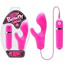  G-    Sux Butterfly Pink Vibrator mit Klitorisreizer,   