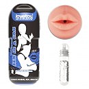 Мастурбатор-ротик в футляре LoveToy Sex In A Can Mouth Lotus Tunnel, киберкожа, 16 х 6,5 см