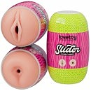   Slider Double-Ended Masturbator Vagina and Anus,  