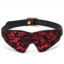 Маска на глаза Liebe Seele Victorian Garden Blindfold кружево, красно-черная