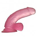     Jelly Studs Crystal Dildo Small 6 Pink LoveToy, 15,5  3,5 