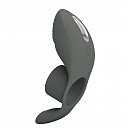 Эрекционное виброкольцо Master Ring Cock Ring Black с клиторальным отростком, 11 х 3 см