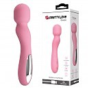Стильный вибромассажер Pretty Love Gladys Massager Pink, 30 режимов вибрации, 17,1 х 3,5 см