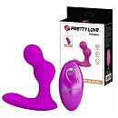 Масажер простаты с ДУ-пультом Pretty Love Terrance Anal Vibrator Massager Purple, 12 режимов вибрации