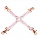     Liebe Seele White & Pink Leather Hogtie, -