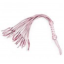      Liebe Seele White & Pink Leather Whip, 63 