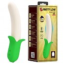Вибратор в виде банана Pretty Love Banana Knight Vibrator, вибрация + толчки, 19 х 3,1 см