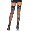 -    Leg Avenue Bow back seam thigh highs One size,  