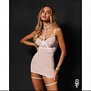  - Obsessive Arrowel White chemise,    