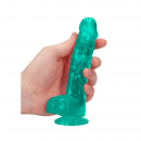      Realrock Dildo 6 Turquoise, 17  2,5 