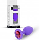 ������� ������ Jewellery Purple Silicon PLUG Medium Red Diamond