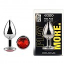 ������������� �������� ������ � ������� ���������� Silver Round Plug Red size S, 7 � 2,8 ��