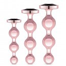 ����� �������� ������ � ������ ���������� Rosy Gold Metal Butt Plug Set 3 Pieces, �������