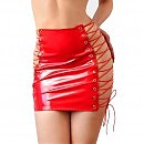 Лакированная юбка на шнуровке Art of Sex Molly, красный, размер L-2XL
