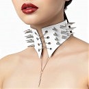 Чокер-воротник с шипами Art of Sex Ariadne, натуральная кожа, размер XS-M