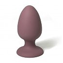 Силиконовая анальная пробка Sweet Em, коричневая, 8 х 4,5 см