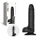 ������������� � ��������� � �������� Strap-On-Me Rotating & Vibrating Realistic Dildo Black, ������ L