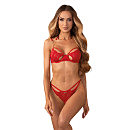 ������� �������� ����� Obsessive Matildea 2-pcs crotchless set, ����������� + �������