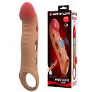 Удлинающая насадка с вибрацией  Pretty Love Brad Penis Sleeve Latin +4,9 см
