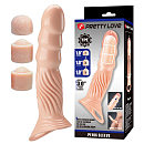 Удлиняющая насадка на член Pretty Love Adjustable Penis Sleeve Extender 3.0, +7,5 см