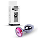 �������� ������ � ������� ���������� Boys of Toys Jewellery Dark Silver Plug Pink, 7 � 2,7 ��