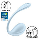 �����-��������� Satisfyer Smooth Petal Connect App Light Blue, 12 ������� ��������
