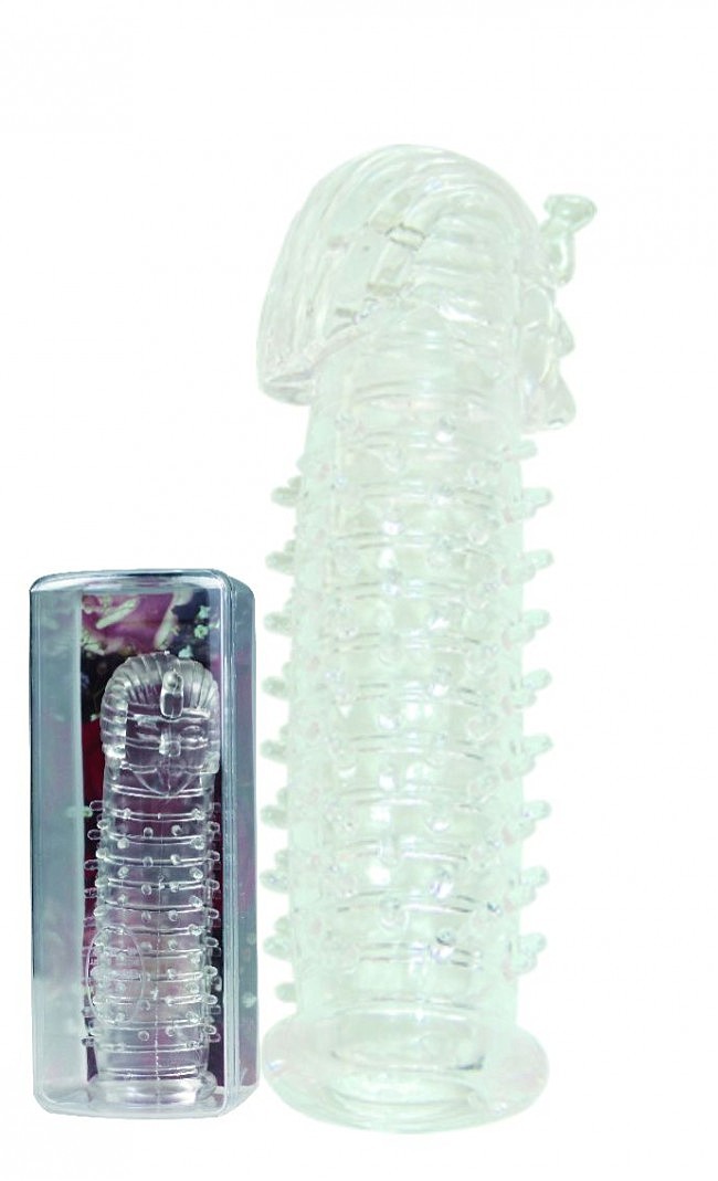 Super Silikon Sleeve. 14 cm x 3 cm. Clear