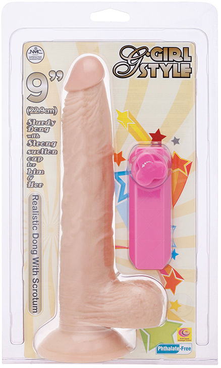  G-GIRL STYLE 9INCH VIBRATING DONG