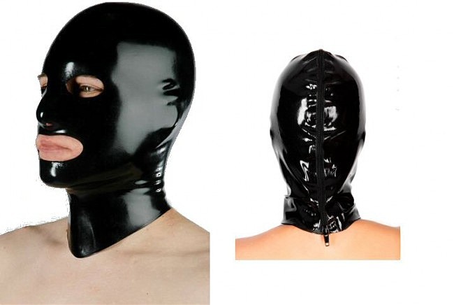             Latex Mask With Zipper