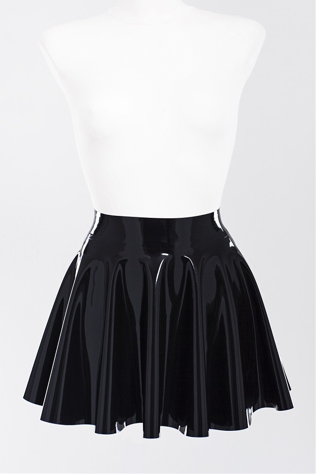       Latex Flared Skirt