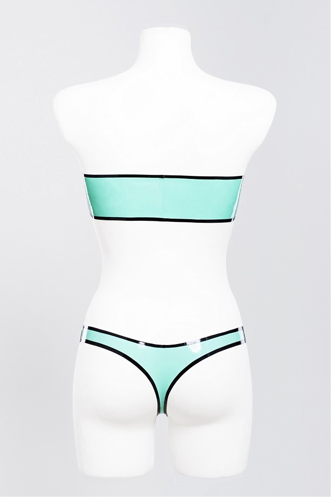        Latex Multi Color Swimsuit