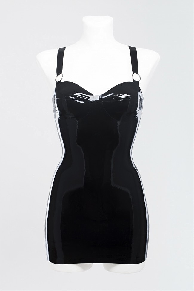       Latex Dress With Rings