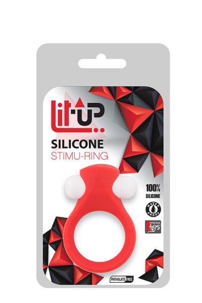   Lit-Up Silicone Stimu Ring 2 Red 