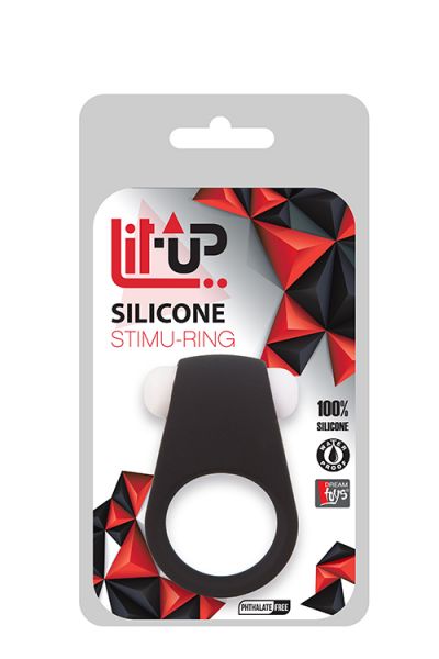   Lit-Up Silicone Stimu Ring 4 Black, 4,2  2,9 
